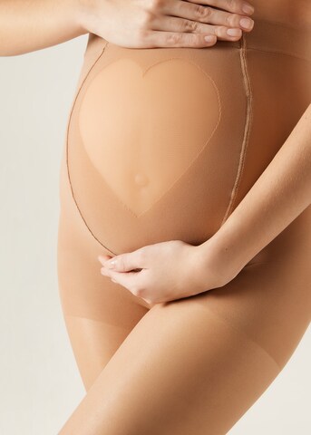 CALZEDONIA Strumpfhose 'MATERNITY' in Beige