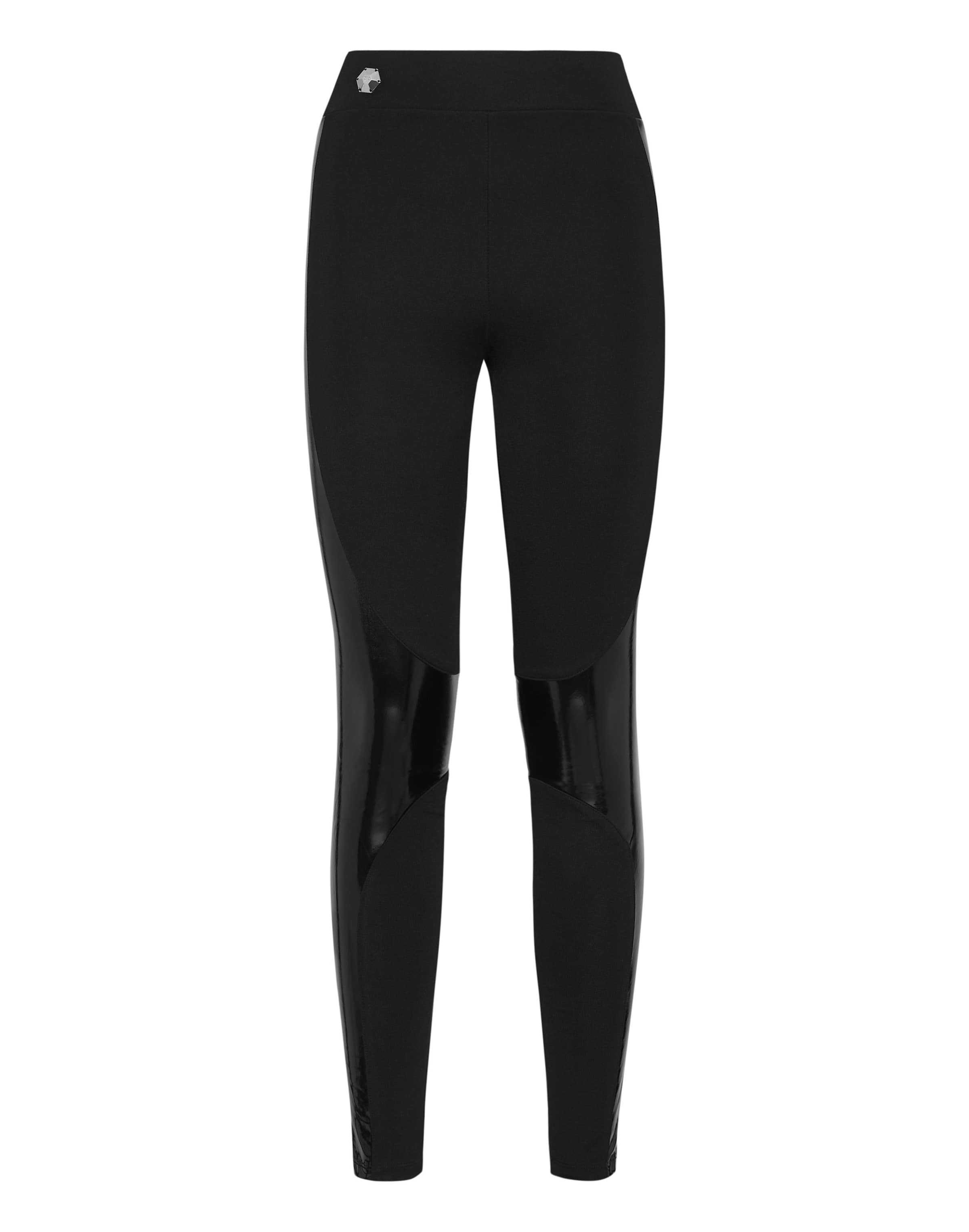 Philipp Plein - Skinny Leggings em preto: frente