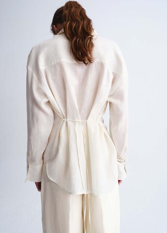 MANGO Bluse 'Norte' in Weiß