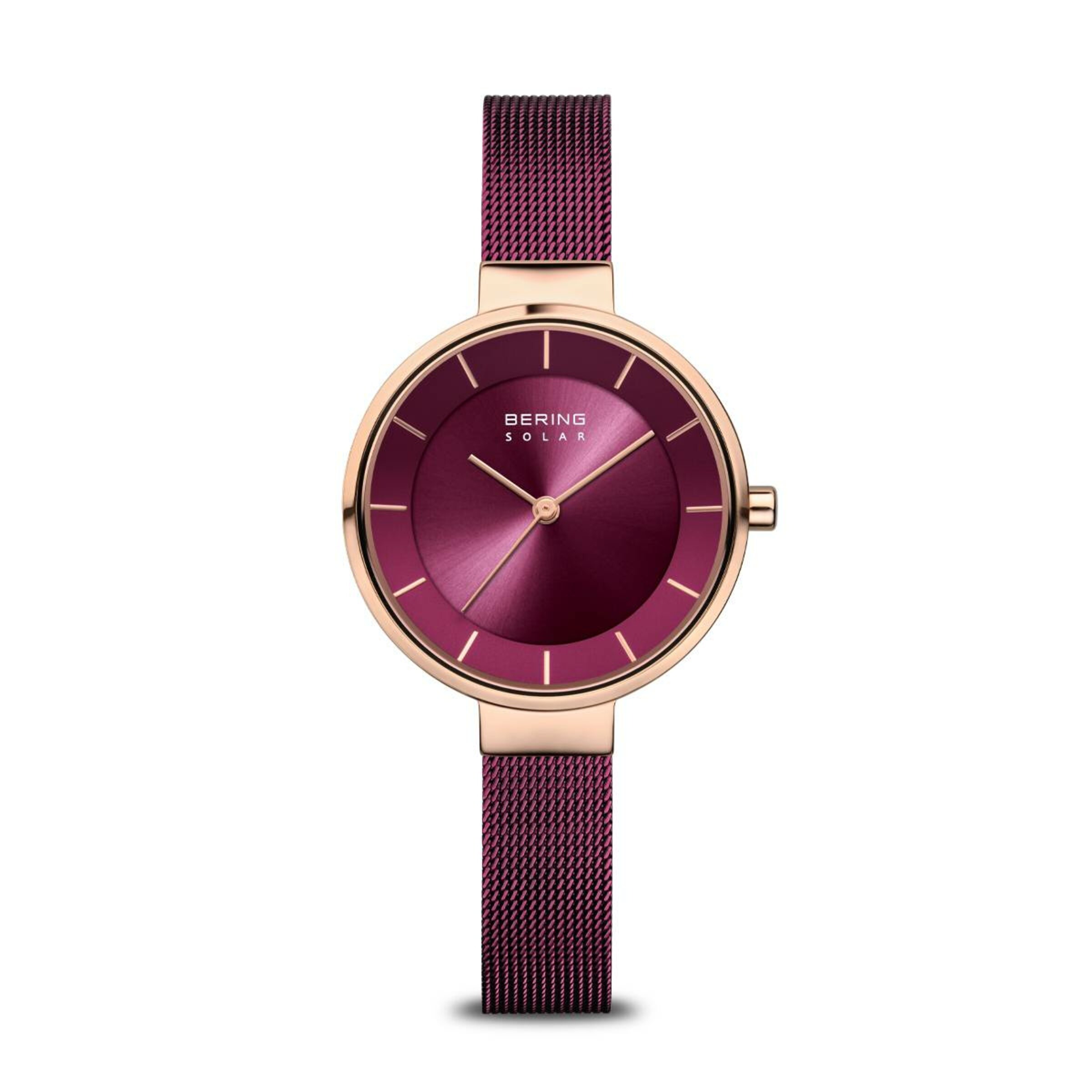 BERING Analog Watch in Purple: front