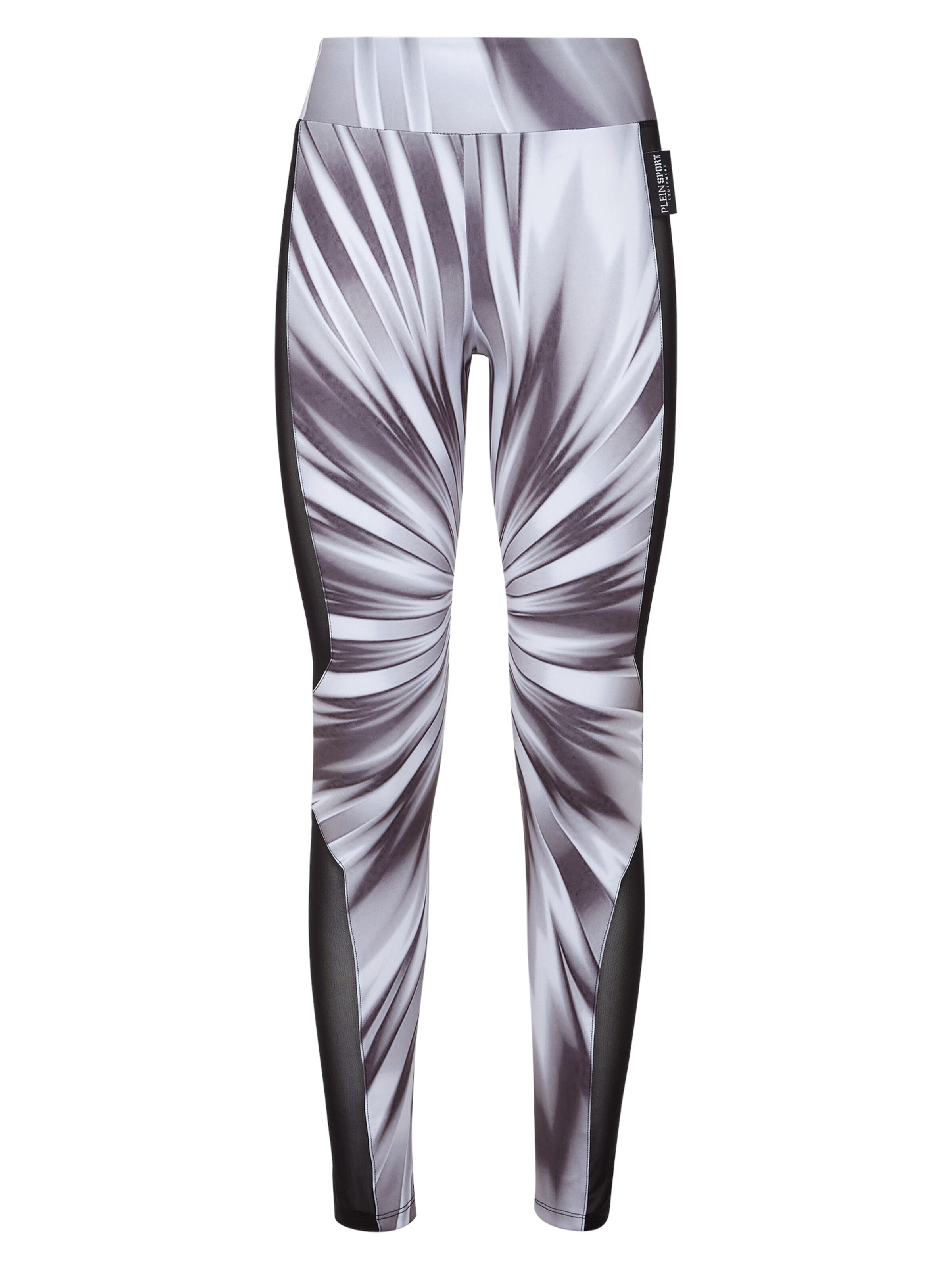 Plein Sport Leggings in White: front