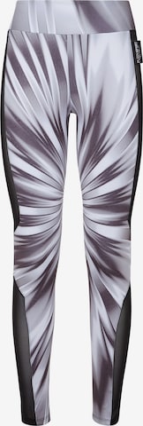 Plein Sport Leggings in White: front