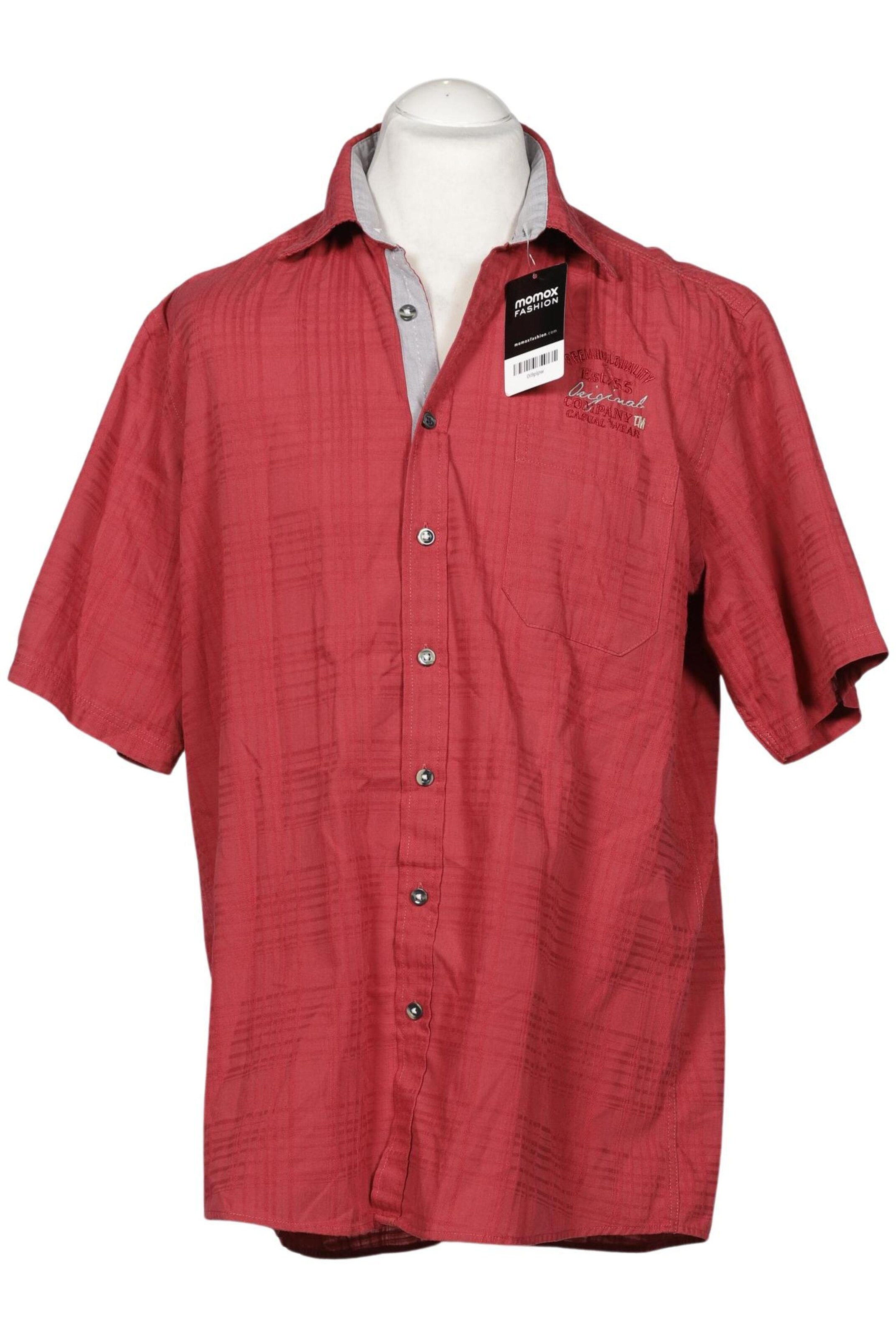Charles Vögele Button Up Shirt in L in Red: front