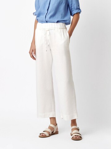 TONI Wide leg Pants in White: front