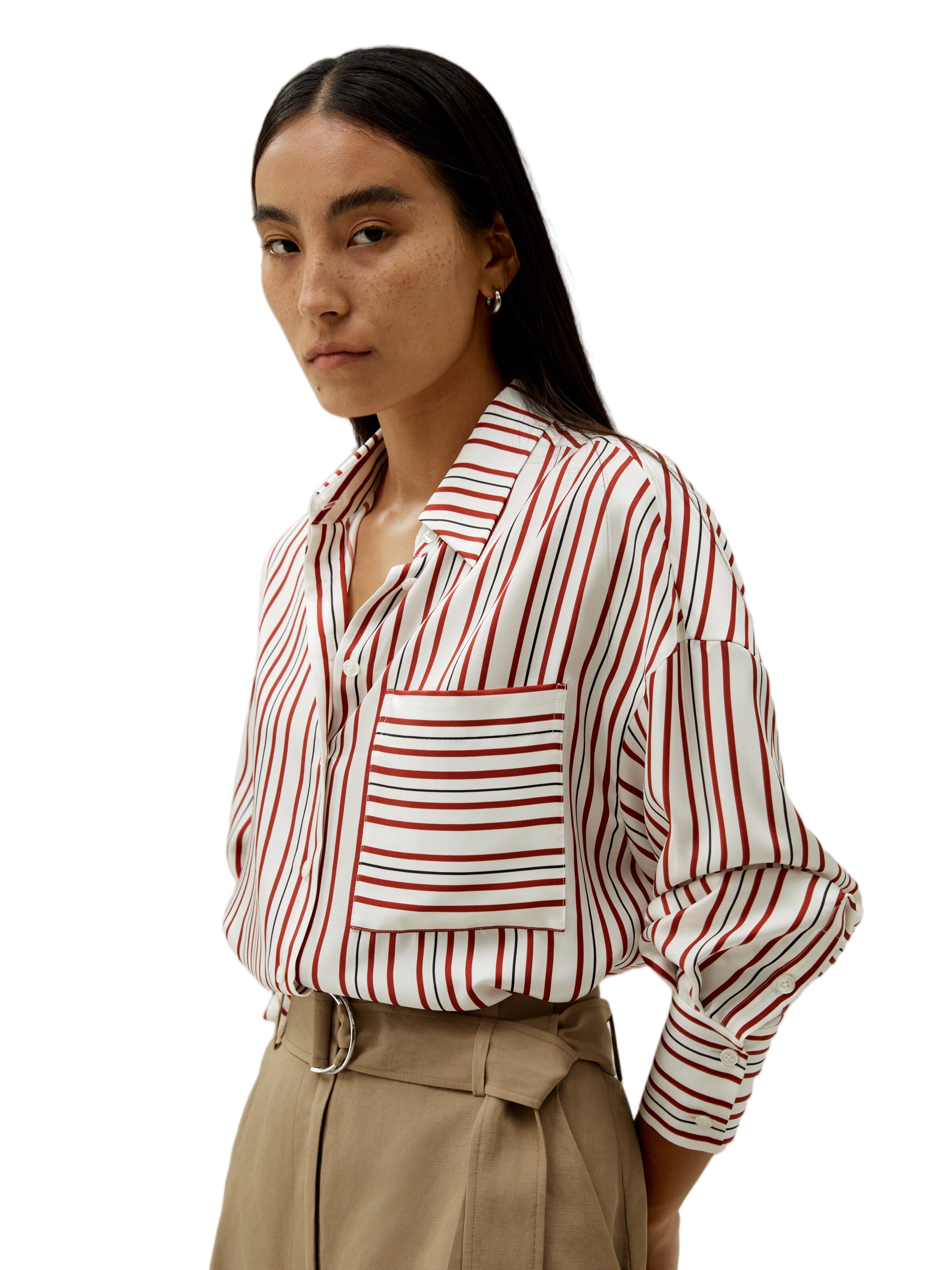 Lilysilk - Blusa en rojo: frente