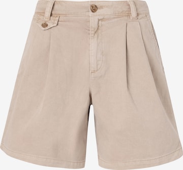 GAP Wide leg Pleated Jeans in Beige: front