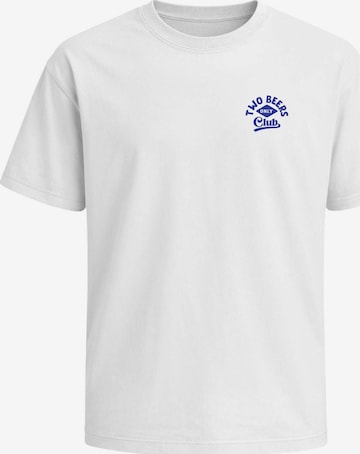 Neverless Shirt 'Two Beers only' in Weiß: Vorderseite