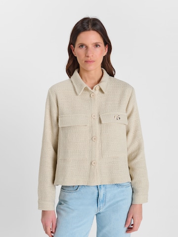 Veste mi-saison Le Temps Des Cerises en beige : devant