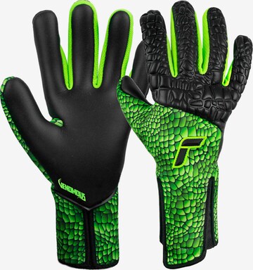 REUSCH Athletic Gloves in Green: front