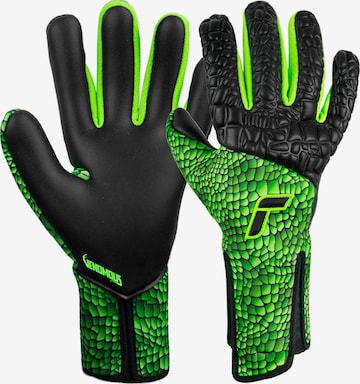 REUSCH Athletic Gloves in Green: front