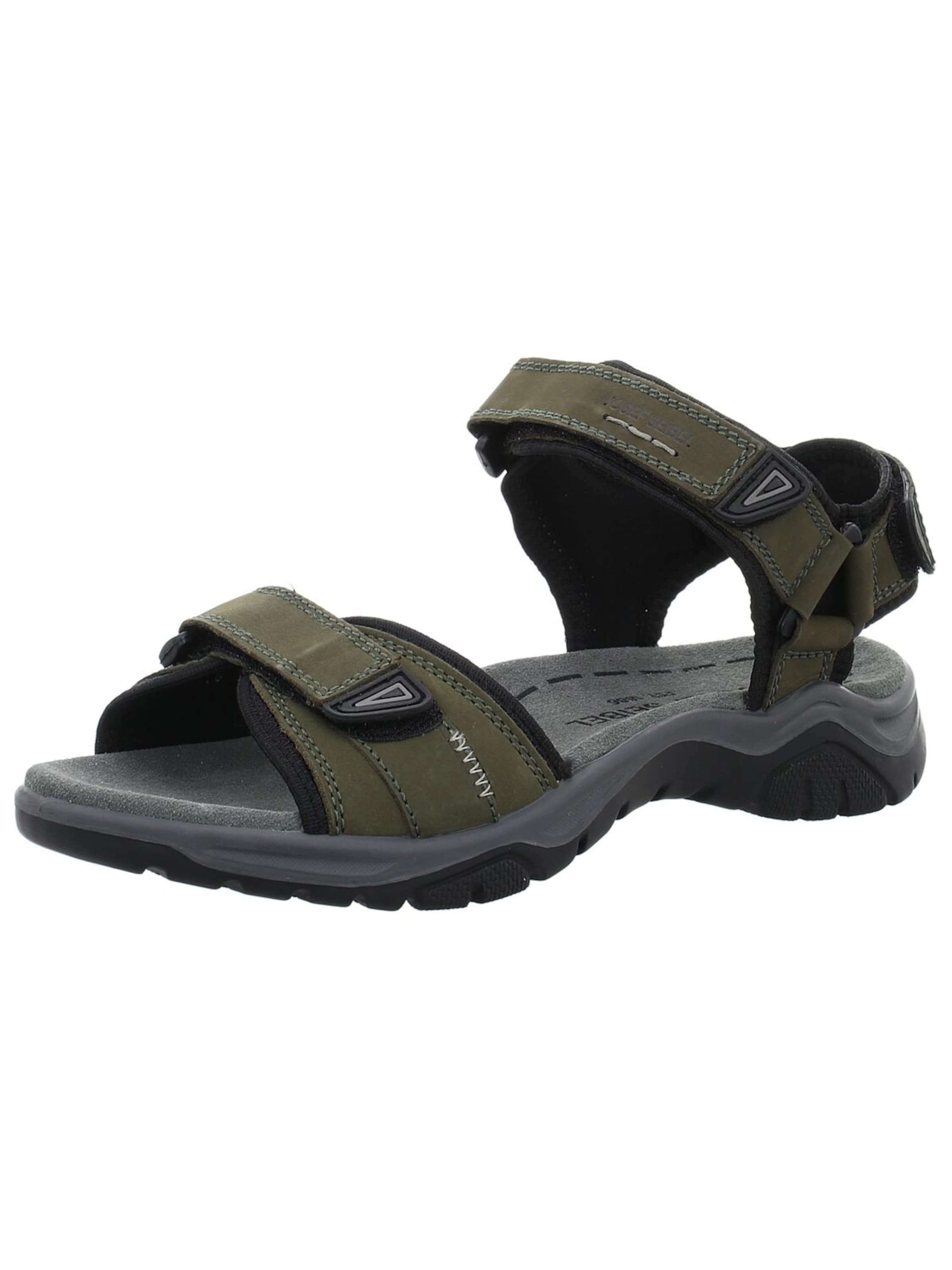 JOSEF SEIBEL Sandals 'Herren Sandale 57201TE10/615 Echt Leder in grün' in Green: front