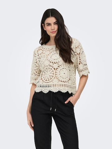 ONLY Pullover 'ONLWaterly' i beige: forside