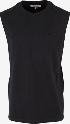 9N1M SENSE Shirt 'Essential' in Zwart: voorkant