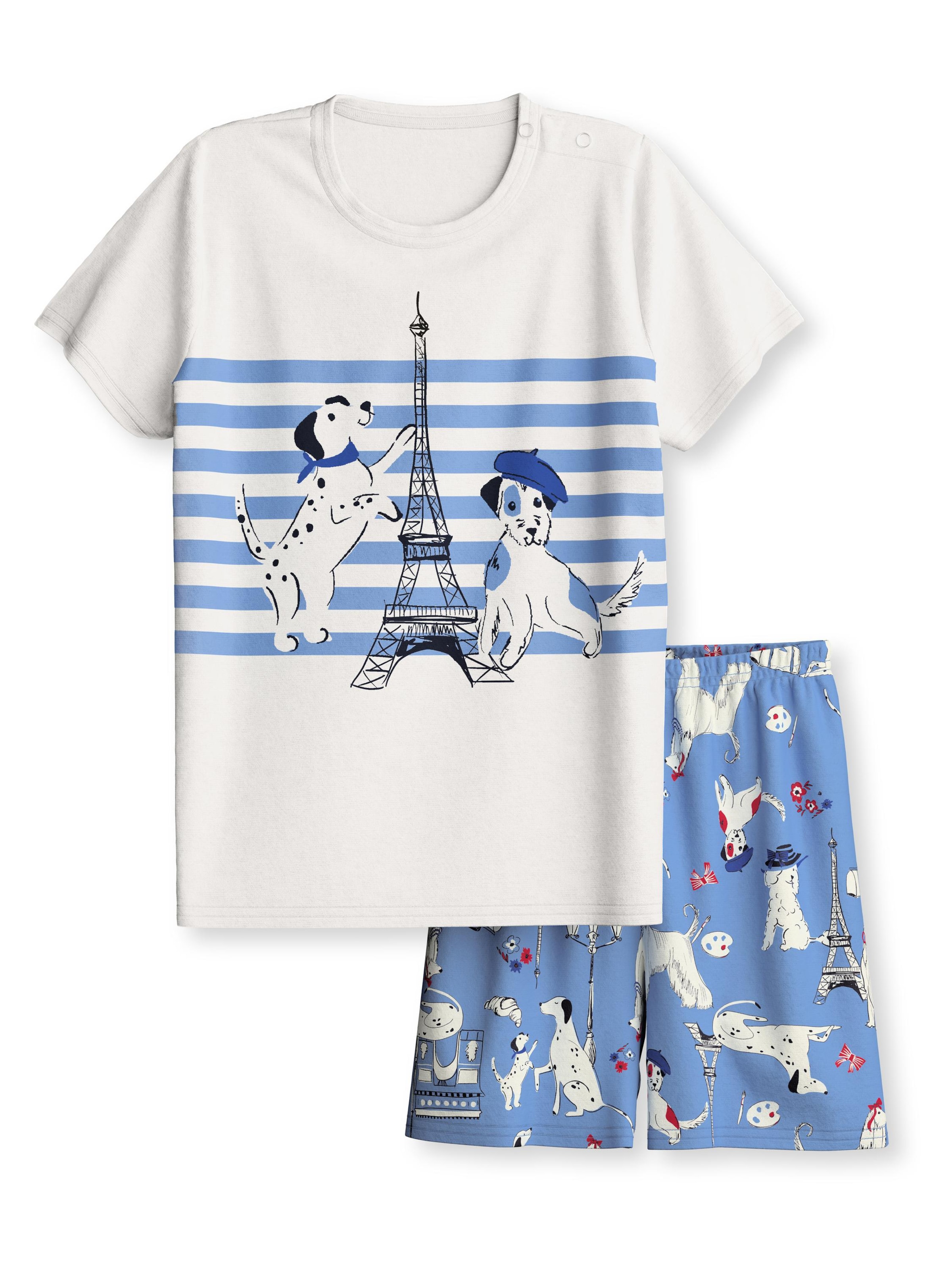 CALIDA Pajamas 'Dog' in Beige: front