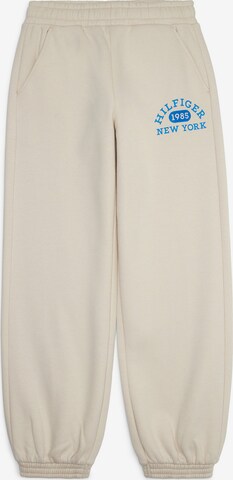 TOMMY HILFIGER Pants 'Varsity' in Beige: front