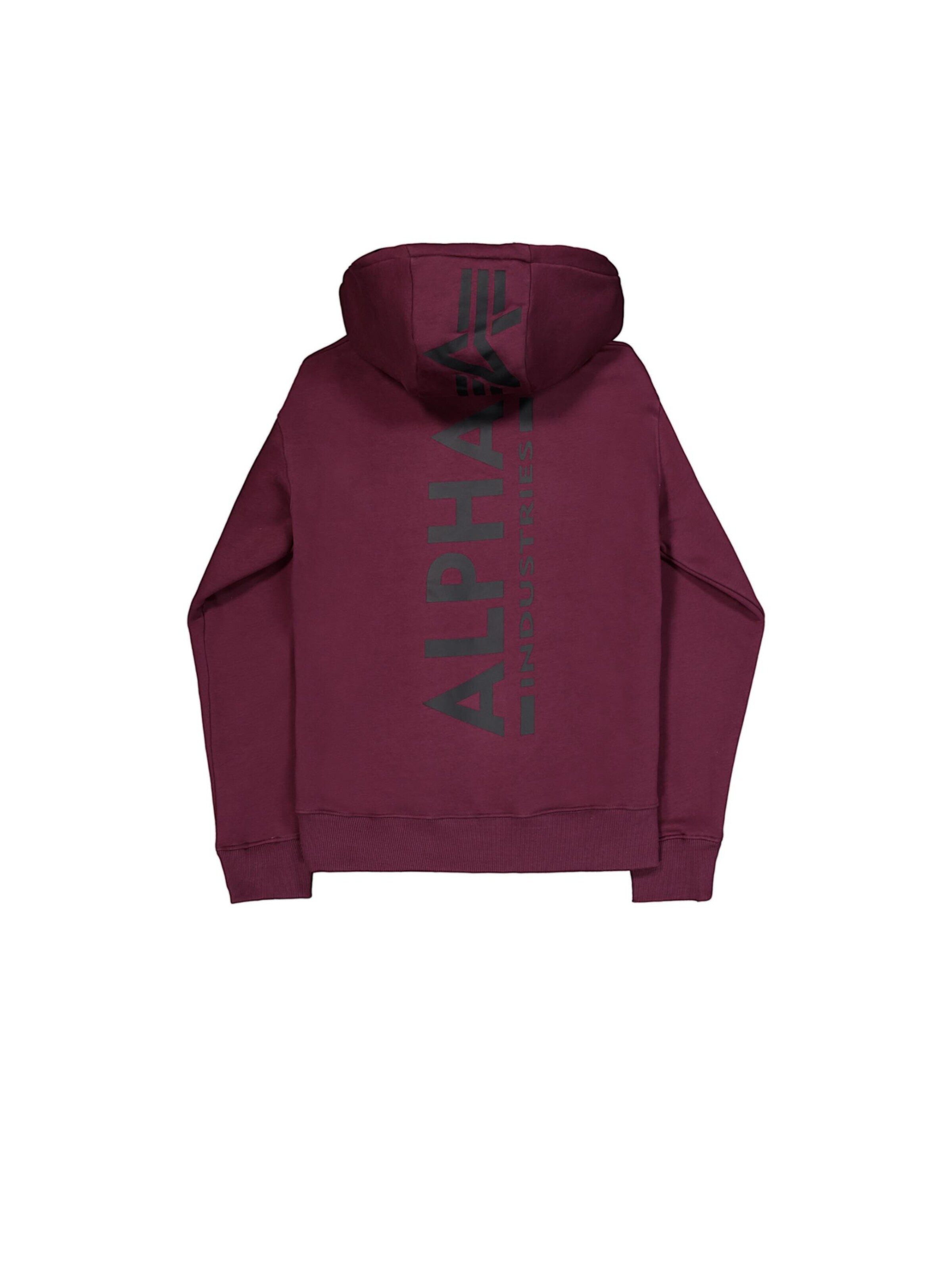 ALPHA INDUSTRIES Sweatshirt 'Backprint' in Red: front