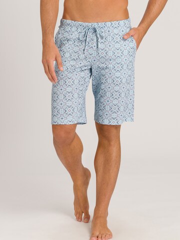 Hanro Pajama Pants 'Night & Day' in Blue: front