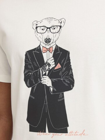 BLEND Rundhalsshirt ' BHKurt ' in Weiß