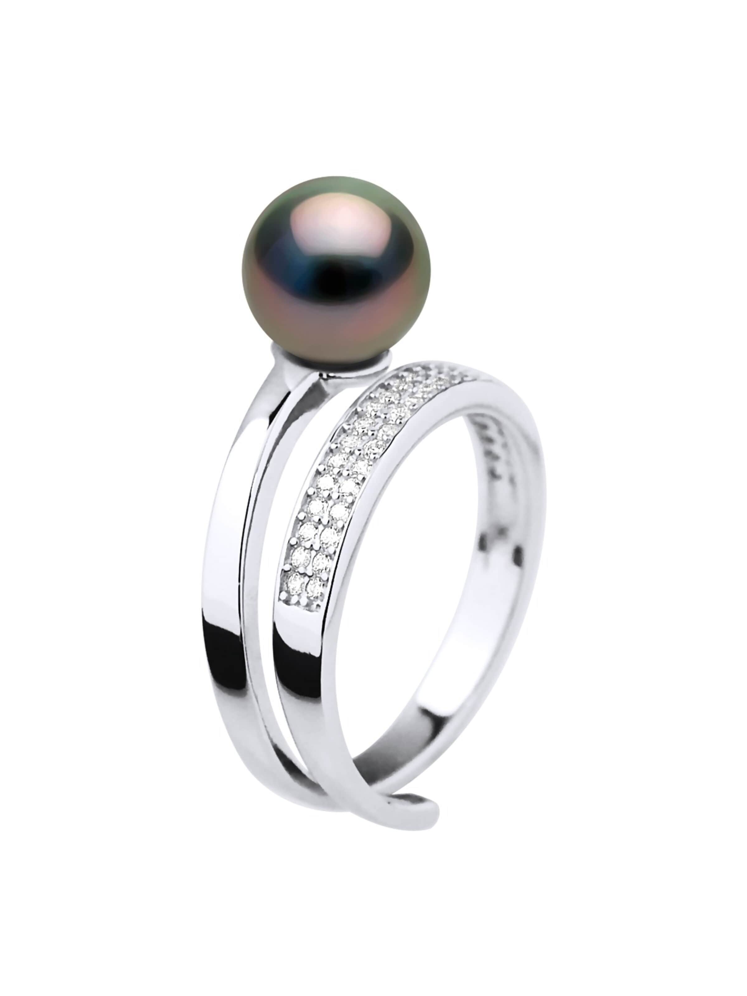 Anello 'KUPANGO' di Ateliers Saint Germain in nero: frontale