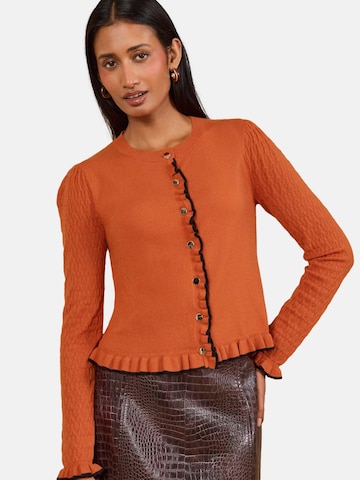love & roses Gebreid vest in Oranje: voorkant