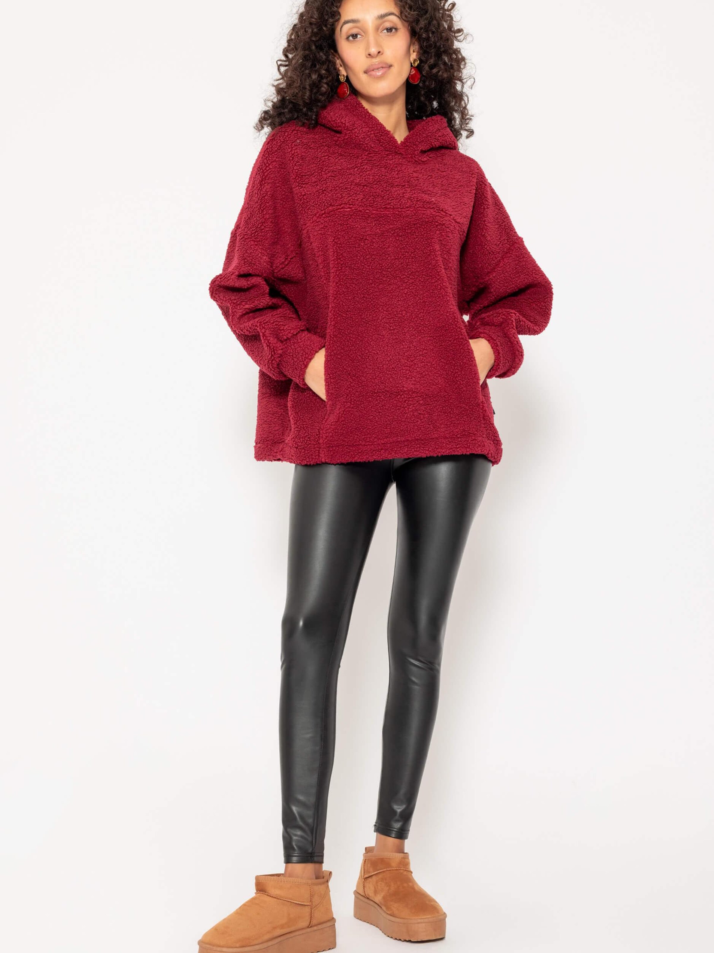 SASSYCLASSY Oversized Sweater in Red