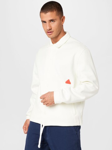 Veste de sport ADIDAS SPORTSWEAR en blanc : devant