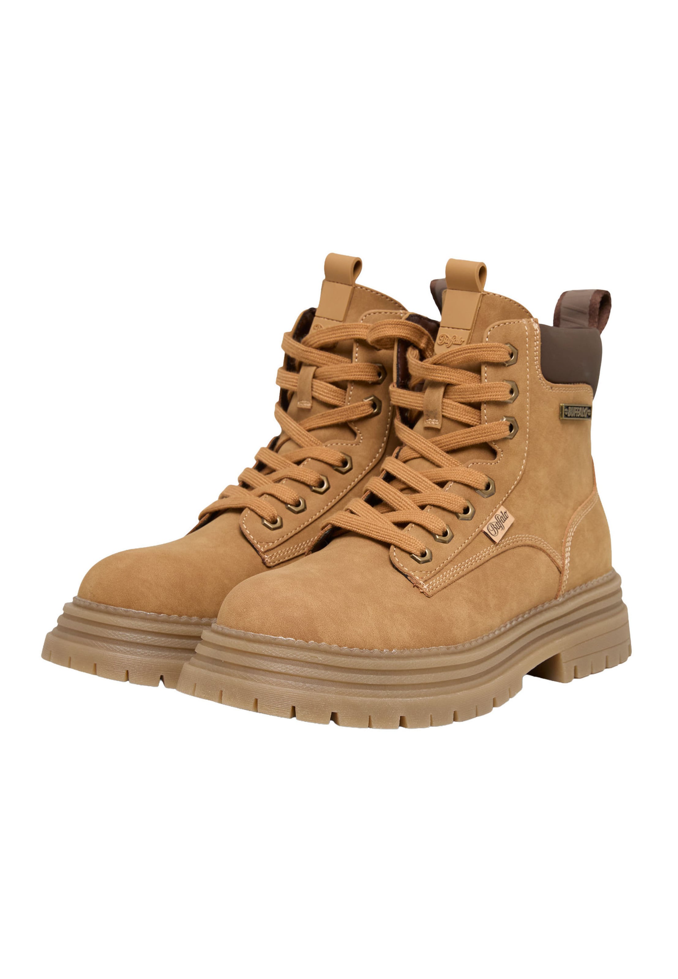 BUFFALO - Botim com fivela 'Lennox' em castanho