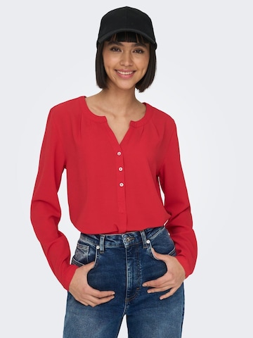 ONLY Blouse in Rood: voorkant