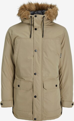 Jack & Jones Plus - Parca de invierno 'Winner' en beige: frente