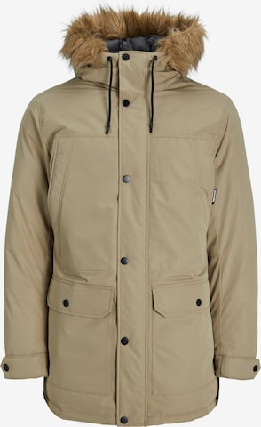 Parka d’hiver 'Winner' Jack & Jones Plus en beige : devant