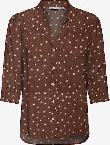 ONLY Bluse 'ONLRAYA' in Braun: Vorderseite