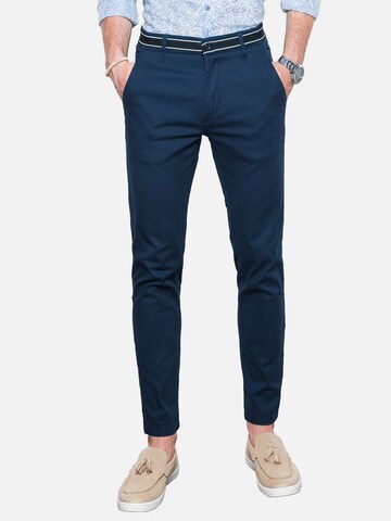 Ombre Regular Chino Pants 'P156' in Blue: front