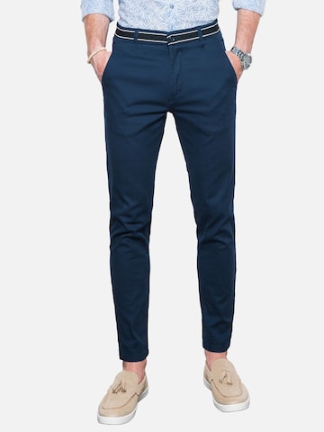 Regular Pantalon chino 'P156' Ombre en bleu : devant