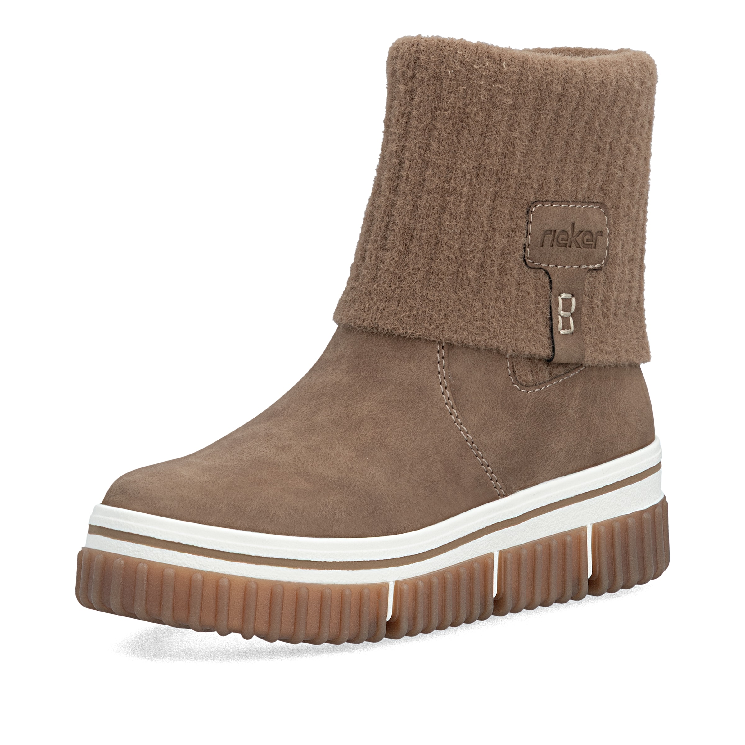 Bottes ' Y6350 ' Rieker en marron : devant