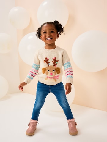 Next Sweter 'Christmas Character' w kolorze beżowy