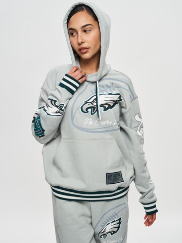 Recovered Athletic Sweatshirt 'NFL Eagles Fly' in Grey