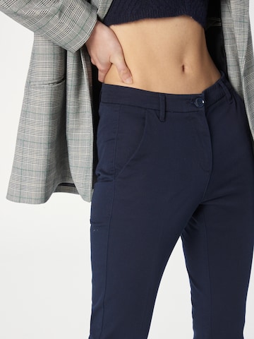Sisley Slimfit Spodnie w kant w kolorze niebieski
