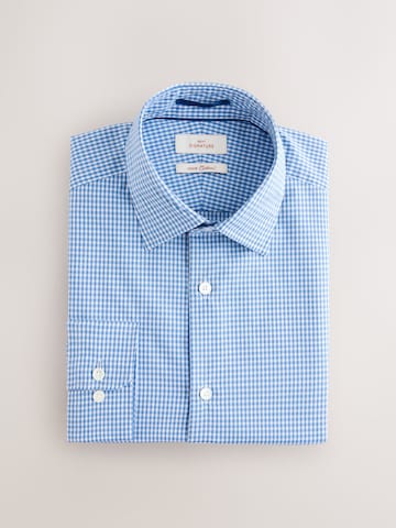 Coupe regular Chemise 'Signature' Next en bleu