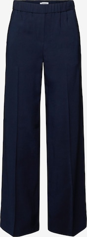 Regular Pantalon à plis ESPRIT en bleu : devant
