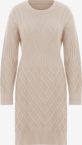 Imily BelaPletena haljina - bež boja: prednji dio