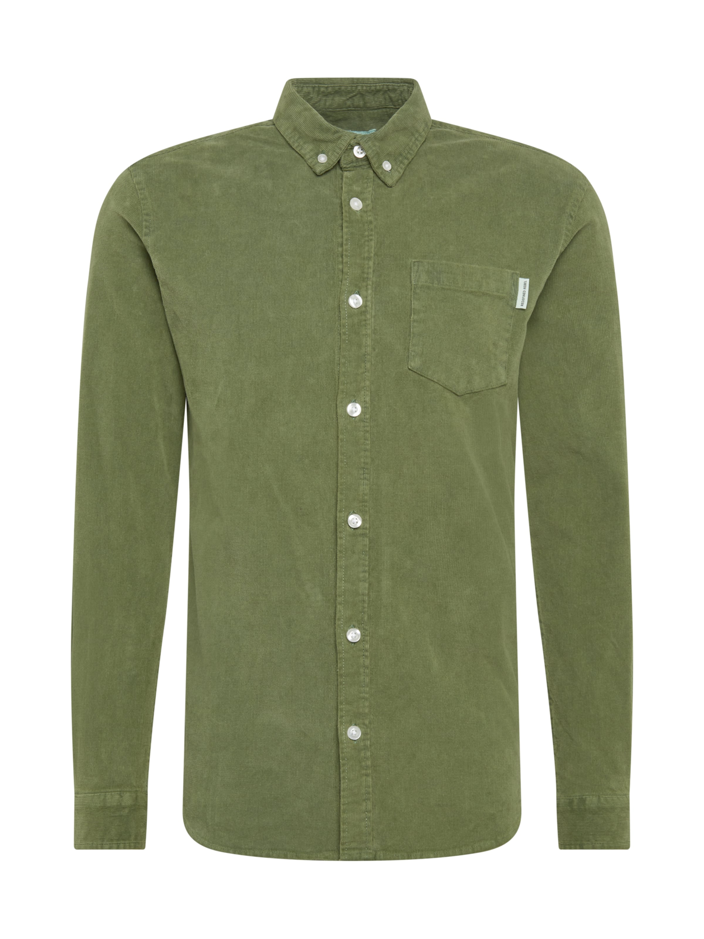 Redefined Rebel Regular Fit Hemd 'Park' in Grün: Vorderseite