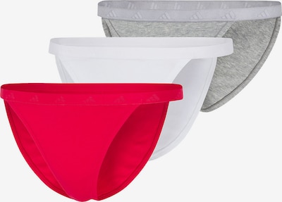 ADIDAS PERFORMANCE Slip in graumeliert / knallrot / weiß, Produktansicht