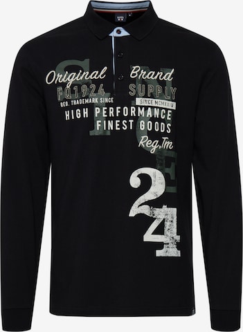 FQ1924 Longsleeve 'RAGNVALD' in Schwarz: predná strana