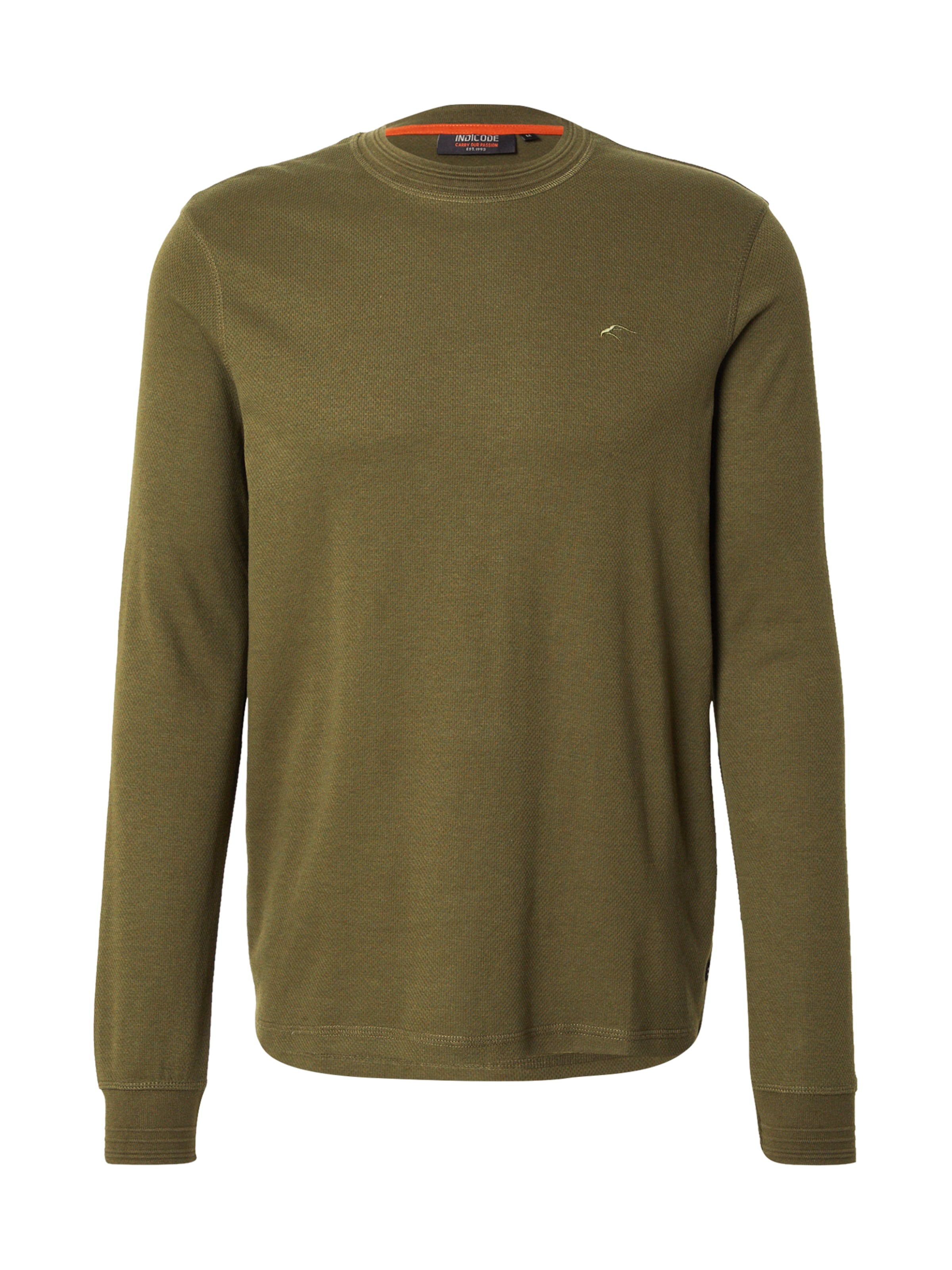 INDICODE JEANS Футболка 'Valento' в Зеленый: спереди