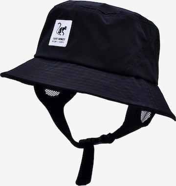 Surf Monkey Sporthut in Schwarz: Vorderseite