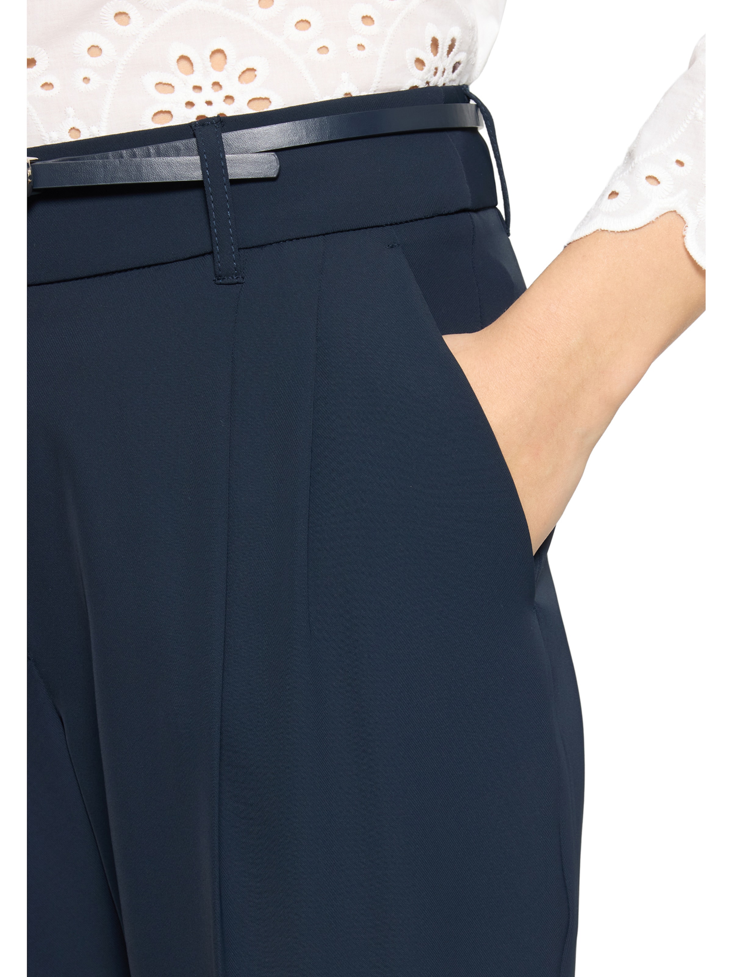 Betty Barclay Regular Stoffhose unifarben in Blau