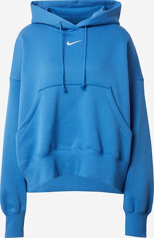 Nike Sportswear Majica 'PHOENIX FLEECE' | modra barva: sprednja stran