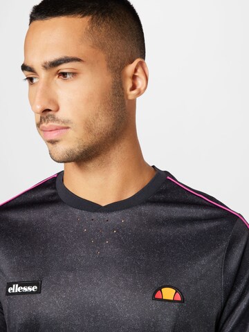 ELLESSE قميص عملي 'Agassio' بلون أسود