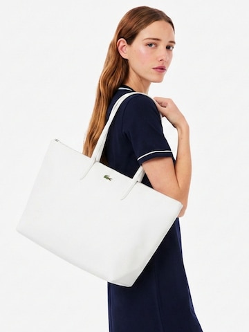 LACOSTE Shopper 'Lacoste Sac Cabas L.12.12 Concept Blanc' i hvid