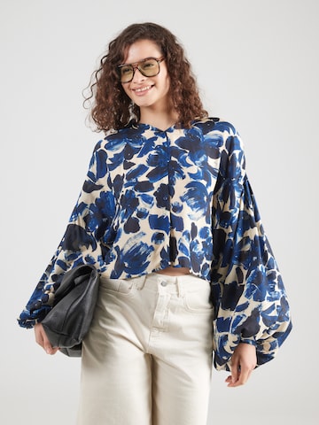 Munthe Bluse 'LYNX' in Blau: Vorderseite